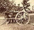 Eccles Hill, 1870, Red Sashes with Fenian Cannon