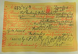 Excise Permit completed by Robert Burns