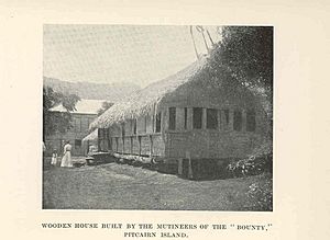 FMIB 36498 Wooden House Built by the Mutineers of the 'Bounty,' Pitcairn Island