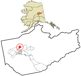 Location within Fairbanks North Star Borough and the state of Alaska