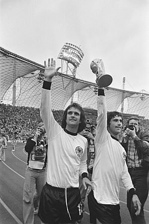 Finale wereldkampioenschap voetbal 1974 in Munchen, West Duitsland tegen Nederla, Bestanddeelnr 927-3080.jpg