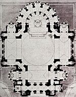 Floor Plan of the Cathedral of Saint Paul, Minnesota (cropped)
