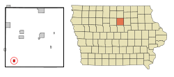 Location of Popejoy, Iowa