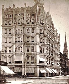 Gilsey House, Broadway, New York, from Robert N. Dennis collection of stereoscopic views crop