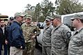 Gov John Bel Edwards with Louisiana National Guard Ponchatoula