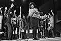 Grand Gala du Disque in RAI Amsterdam. Repetities. Edwin Hawkins Singers tijdens, Bestanddeelnr 923-2979