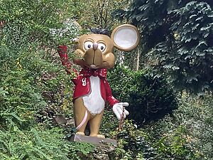 Gully Mouse Statue at Gulliver's Kingdom, Matlock Bath