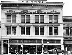 Hotel metropole 1908, East elevation new building.jpg