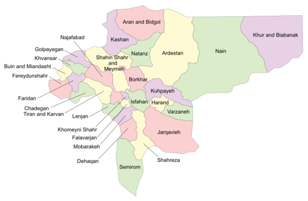 Counties of Isfahan Province