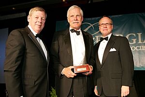Johnny Isakson Ted Turner and Todd Groce