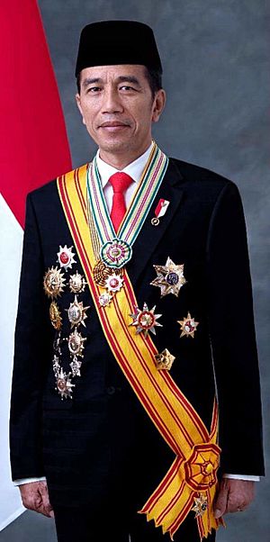 Joko Widodo with with presidential decorations (2nd period)