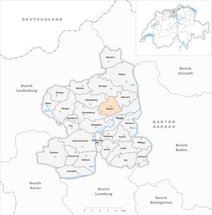 Karte Gemeinde Riniken 2010