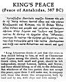 King's Peace 387 BC