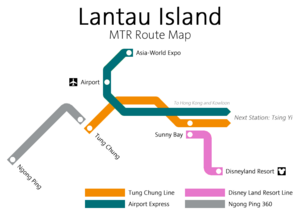 Lantau MR route map 2010