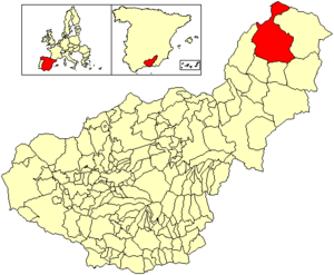 Location of Huéscar