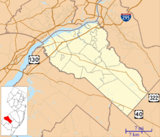 Woolwich Township, New Jersey is located in Gloucester County, New Jersey