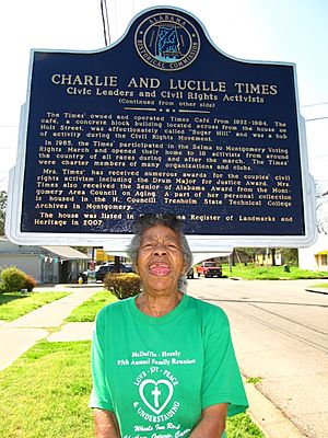 Lucille Times & Historical Marker.JPG