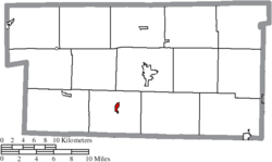 Location of Killbuck in Holmes County