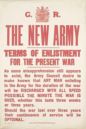 New Army Terms of Enlistment poster Aug 1914 IWM