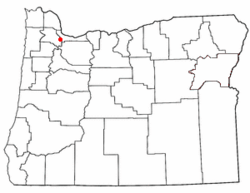 Location of West Haven-Sylvan, Oregon