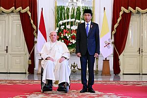 Pope Francis and President Joko Widodo Portrait (wide)