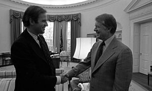 President Jimmy Carter with Senator Joe Biden