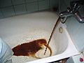 Rust from bathtub in Kyiv