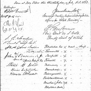 Signatories to Box Elder Treaty