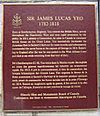 Sir James Lucas Yeo plaque at Royal Military College of Canada.jpg
