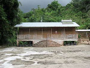 Slave quarters at Hacienda Lealtad, renovated 19th century coffee plantation in Lares, Puerto Rico