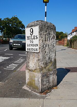 Southern View of the Milestone along Footscray Road, New Eltham (III)