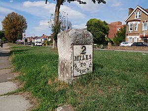 Southwest Face of the Footscray Road Milestone (I)