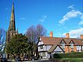 St Edburgha's Church and the Trust School, Yardley - geograph.org.uk - 719452
