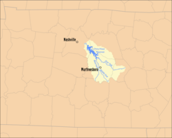 Stones River Watershed Map.png
