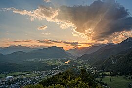 Sunset over my home town Jesenice.jpg