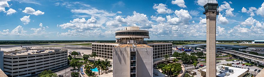 Tampa International Airport panorama