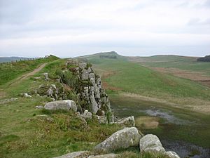 The Hadrian's Wall Path above Crag Lough - geograph.org.uk - 3501150