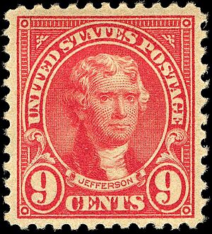 Thomas Jefferson 9c 1923 Issue