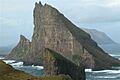 Tindholmur, Faroe Islands, as seen from south east