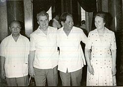 Truong Chinh, Le Duan, Nicolae og Elena Ceausescu