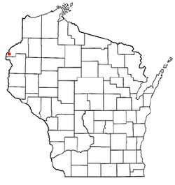 Location of Anderson, Wisconsin