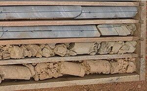 Weathered limestone cores