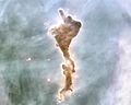 "Finger of God" Bok globule in the Carina Nebula