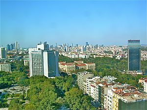 İstanbul skyline from the Marmara-hotel