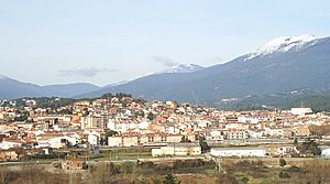 View of Sant Celoni with the Montseny Massif in the background