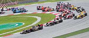 2012 GP2 Malaysian round Sprint race opening lap