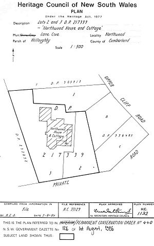 440 - Northwood House & Cottage - PCO Plan Number 440 (5045382p1)