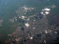 Aerial view of Fairfield, California