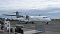 Air NZ ATR-72 at Hokitika, 23 September 2012.