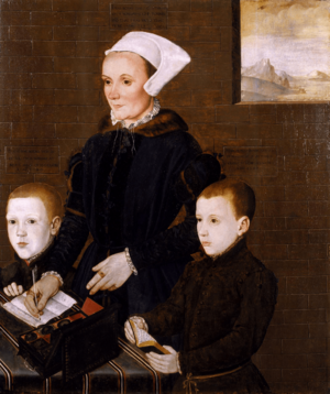 Alice Barnham and Her Sons Martin and Steven 1557